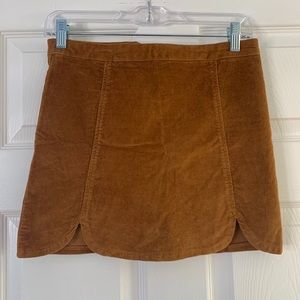 Brandy Melville tan suede mini skirt
